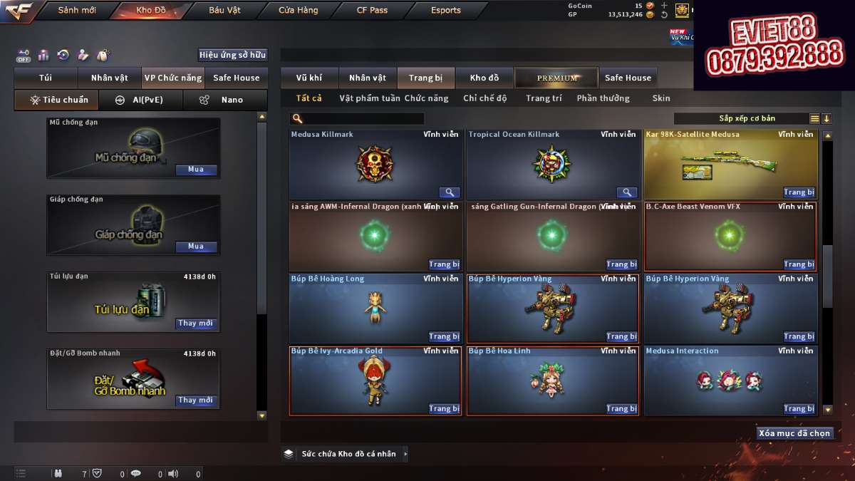shop acc cf uy tin gia re
